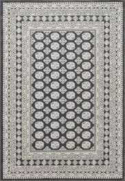 Dynamic Rugs ANCIENT GARDEN 57102-3636 Charcoal and Silver